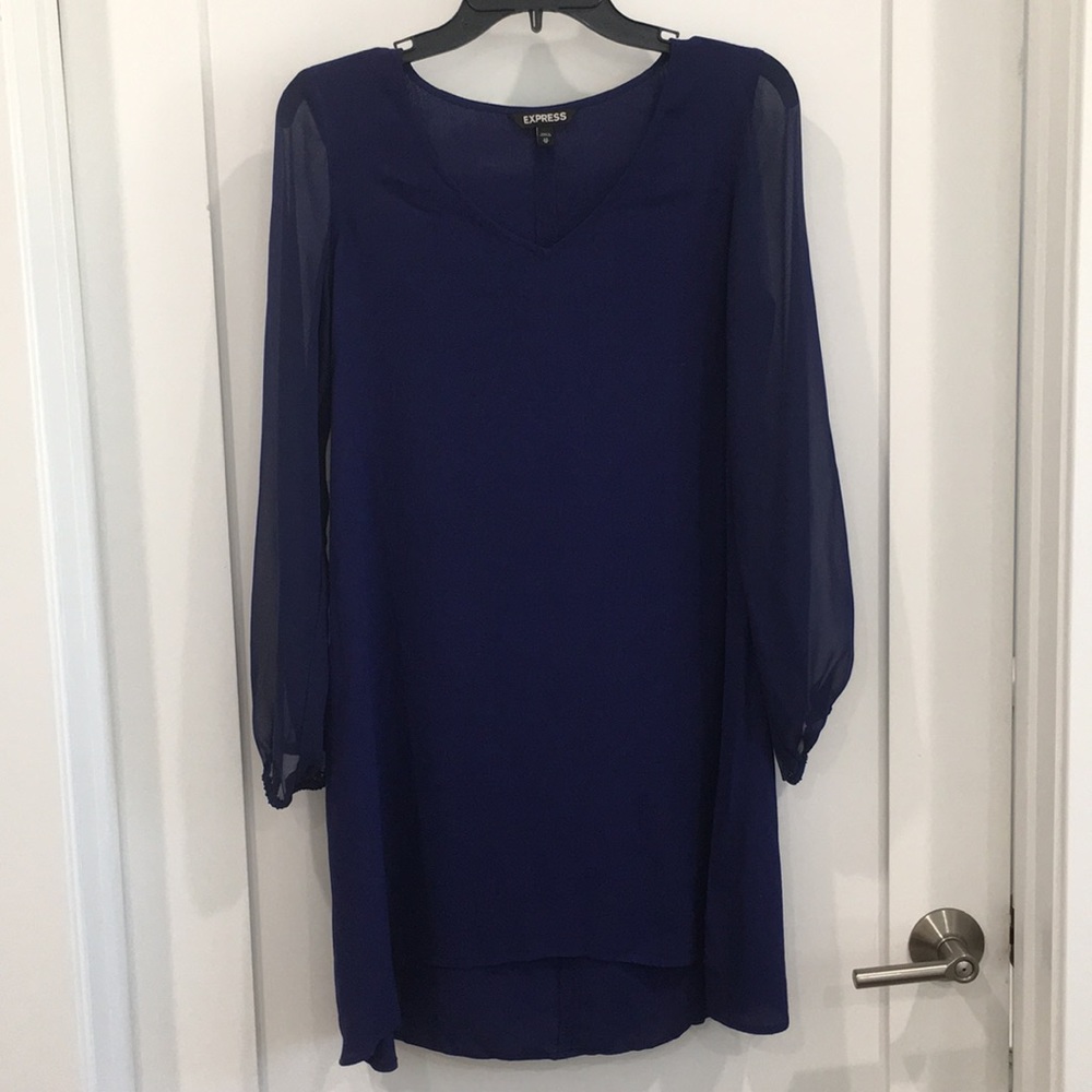 Express semi formal navy dress